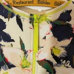J.Crew  Cove Scuba Floral Dress w Neon Green Zipper & Stitching Size 2 Photo 9