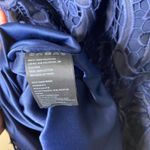 Bardot  Floral Lace Halter Navy Blue Pencil Sheath Dress Cocktail Formal Size 4 Photo 10