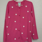 Quacker Factory  Pink Embroidered Floral Cardigan Photo 0