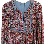 Anthropologie  Abia Velvet Peasant Dress by Floreat, Boho Lined Women’s Small Photo 4