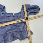 Heartloom Top Womens Small Blue Purple Puff Sleeve Jess Polka Dot Cotton Revolve Photo 8