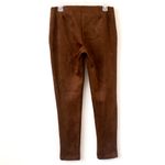 CHAPS NWT Chocolate Brown Vegan Suede Mid-Rise Fitted Legging Medium Photo 4