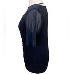 Black Short sheer sleeve knit top Size 0X Photo 2