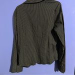 No Boundaries  Black and White Striped Button Down Shirt Glitter Y2K VTG Junior Photo 3