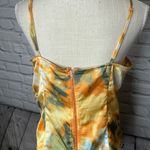 Pretty Little Thing  orange tye dye structure corset top size 16 Photo 9