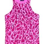 💖 Tucci Pink Brush Stroke Printed Sleeveless Blouse Photo 0