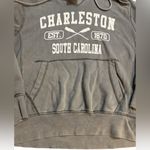 Charleston South Carolina Distressed Hoodie Cozy Graphic Sweatshirt Grunge Sz L Gray Photo 6