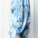 ALAB Tie Dye Graphic Hoodie Sweatshirt Unisex Adult Size XS. NWOT Blue Photo 4