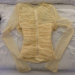 Mistress Rocks  Top Yellow Mesh XS Photo 0