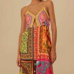 Farm Rio Mixed Scarves Cutout Sundress S Photo 2