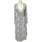 Good American The Runaround Wrap Dress Python Print Size 2 / Medium Photo 2