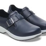 Birkenstock  Caris Pro Shoes EU 38 Mens 5 / Womens 7 Navy Leather Buckle Slip On Photo 0