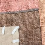 Made In India Cotton Leather Patchwork Embroidered Canvas Tote Bag 15 L *14 H Brown Photo 6