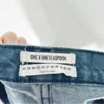 One Teaspoon  Mismatched Denim Shorts Cutoff Size 25 Photo 6