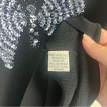 Vintage 90s Lucia burns black 3/4 sleeve silver embellished butterfly medium Photo 3