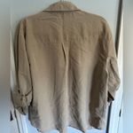 Women’s Tan Long Sleeve Shacket Size L Photo 5