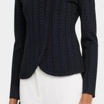 Emporio Armani Asymmetric Knit Jersey Zip-Front Jacket Size 44 Photo 0