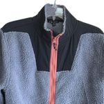 Zelos  Jacket Womens Sz Medium Fleece Full Zip Long Sleeve Gray Black NWT Photo 2