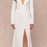 Lulus NWT Stunning Romance White Long Sleeve Mermaid Maxi Dress Wedding Bride XS Photo 0