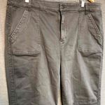 American Eagle Khaki Camo Stretch Skinny High Rise Crop Jeans Size 20 Photo 3