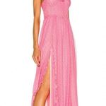 Love Shack Fancy Junia Maxi Dress | Hot Pink Cherry | NEW | 2 Photo 2