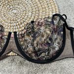 For Love & Lemons Women’s Clara Underwire Bra Romantic in Black Floral 38DD Photo 10