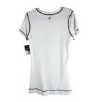 Tuckernuck Womens White Contrast Seam Short Sleeve Crewneck Sport Dress Sz XS Photo 2