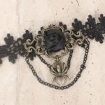 1pc Retro Style Gothic Black Rose Lace Tassel‎ Bracelet Spider Rose Bracelet Photo 4