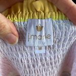 J. Marie Emery Adjustable Beaded Tie Strap Colorful Striped Midi Dress Size M Size M Photo 9