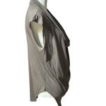 Helmut Lang  Brown Short Sleeve Draped Neck Line Size Small Photo 7