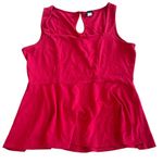 Torrid Square Neck Red Peplum Top 2X Photo 0