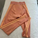 Ivy Park  High-Waisted Leggings With Mesh Panels Pink Light Small Adidas Logo Photo 9