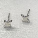 Tiny Star Stud Earrings for Men Women Unisex Style Silver Photo 1