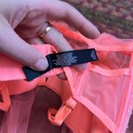 Victoria's Secret  NEON PINK PEACH BABY DOLL SHEER MESH LINGERIE TOP SLIP Photo 7