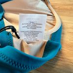 Shade & Shore  Women's Teal Blue Ruffle Bralette Bikini Top - Size 36DD - NWT Photo 4