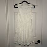 Speechless Size 5 White Lace Glitter Mini Dress Photo 1