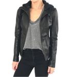 Athleta Strut Leather Hooded Jacket Photo 8