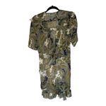 Veronica Beard  Dakota Paisley Print Silk Mini Dress in Army Multi Size 8 New Photo 3