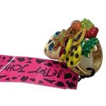 Betsey Johnson NWT Retired Betesy Johnson Size 7 Rio Collection Fruit Sugar Skull Gold Photo 3