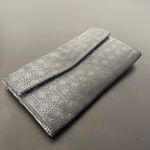 Lodis Perforated Trifold Flap Wallet Black Leather Card ID Holder Womens Photo 7