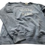 Hanes Comfort Wash Delta Zeta Sweatshirt Blue Size Small College Sorority Graphic Photo 4