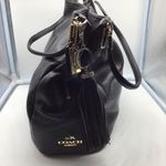 Coach black leather three compartment shoulder bag Photo 10