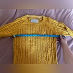 Jack Wills Women’s Cotton Cable Knit Sweater in Yellow US 6/UK 10 Photo 4