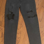 SheIn Black high rise rugged jeans- Size Medium -Tall with bag Photo 0