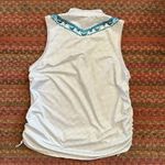 lucky in love  ATHLETIC PICKLE BALL TENNIS GOLF RUCHED SIDE GRID PRINT TANK Photo 4