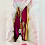 Lilly Pulitzer NEW  Purple Satin Slingback Flat with Rhinestone Bow size 7.5 Photo 14