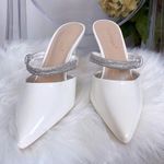 White Rhinestone heels Size undefined Photo 0