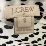 J. Crew White & Black Heart Print Pajama Shirt Small Photo 3