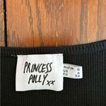 Princess Polly  black ribbed short sleeve dress size 4 Photo 3