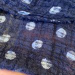 CHARLIE B Navy Blue Polka Dot Gauzy Cotton Sleeveless Dress Sundress Women’s XL Photo 5